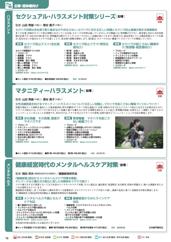 健康経営時代のメンタルヘルスケア対策　全2巻